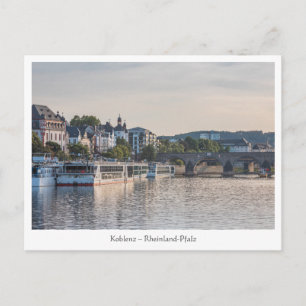 Koblenz Tyskland Vykort
