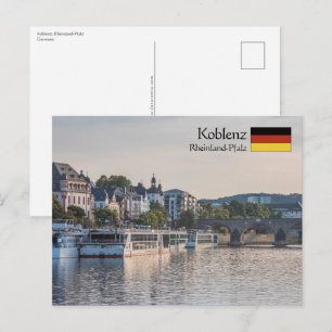 Koblenz Tyskland Vykort