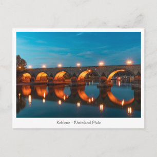 Koblenz Tyskland Vykort
