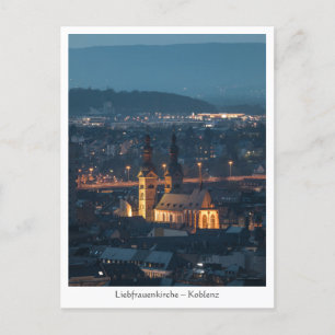 Koblenz Tyskland Vykort