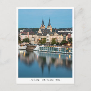 Koblenz Tyskland Vykort
