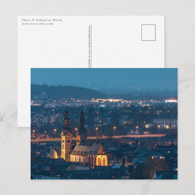 Koblenz Tyskland Vykort (Fram/baksida)