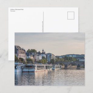 Koblenz Tyskland Vykort