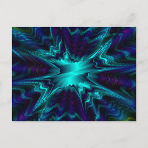 Kobolt Blue Fractal vykort