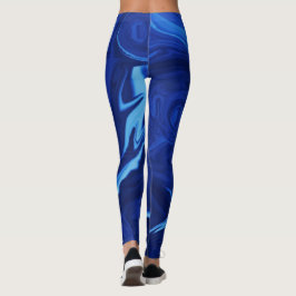 Koboltblå bakgrund leggings