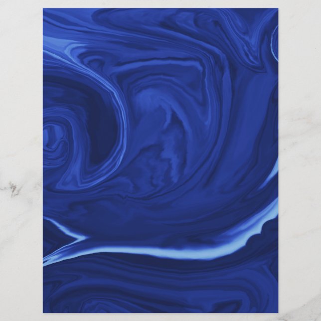 Koboltblå bakgrund Texturerad handgjord (Framsida)