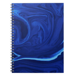 Koboltblå bakgrund Texturerad handgjord Anteckningsbok