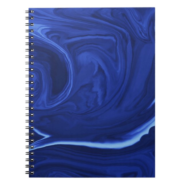Koboltblå bakgrund Texturerad handgjord Anteckningsbok (Framsidan)