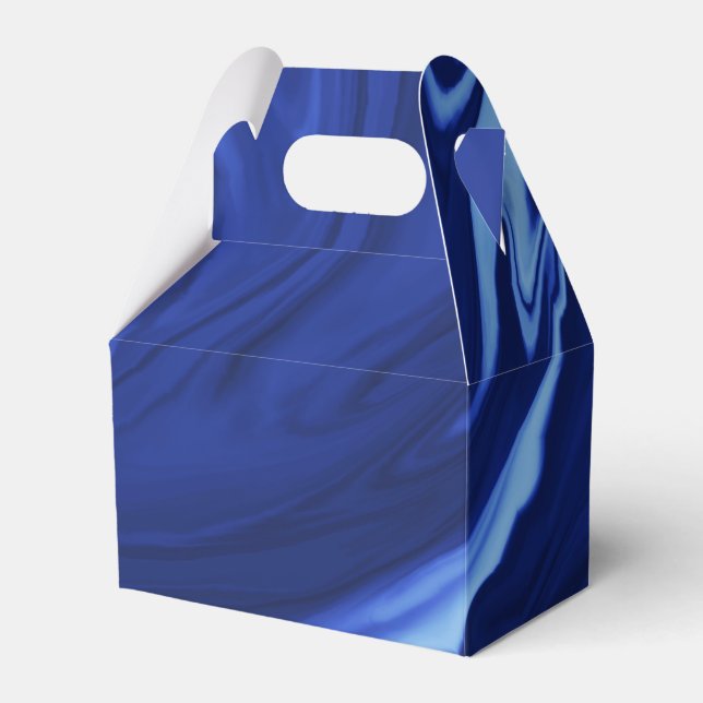 Koboltblå bakgrund Texturerad handgjord Presentaskar (Framsidan Sidan)