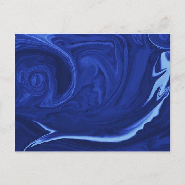 Koboltblå bakgrund Texturerad handgjord Vykort (Framsida)