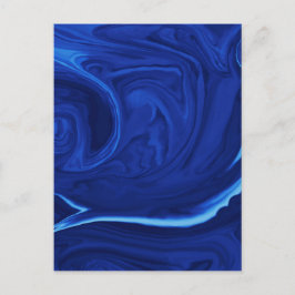 Koboltblå bakgrund Texturerad handgjord Vykort