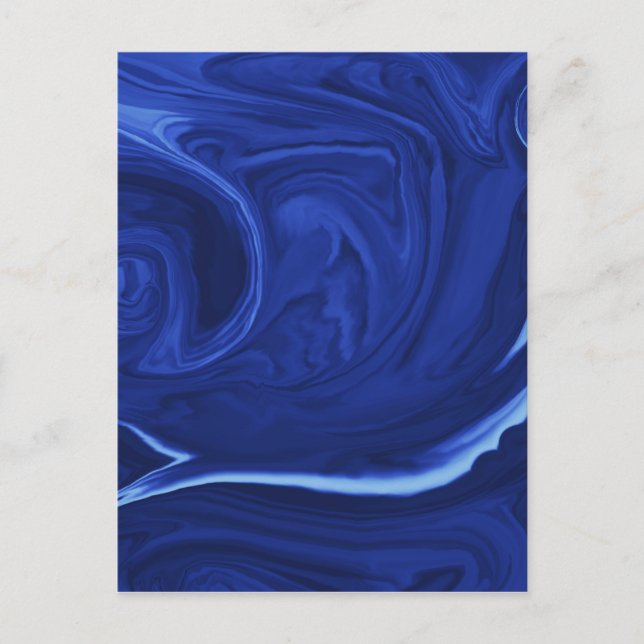 Koboltblå bakgrund Texturerad handgjord Vykort (Framsida)