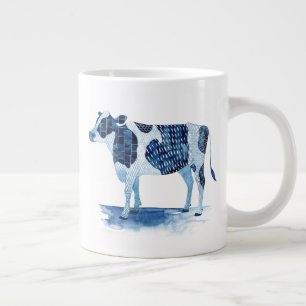 Koboltblå gårdsdjur - Ko Jumbo Mugg
