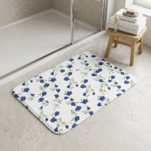 Koboltblå Grön Akvarell Vildblomma