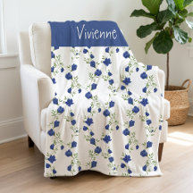 Koboltblå Grön Akvarell Vildblomma Namn
