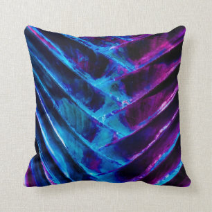 Koboltblått och vibrerande purpurfärgad Colorize Kudde