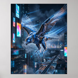 Koboltfalk Dykning Poster