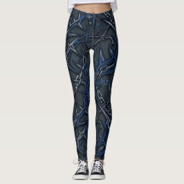Koboltkedjor & piggar: Kall industriell Leggings