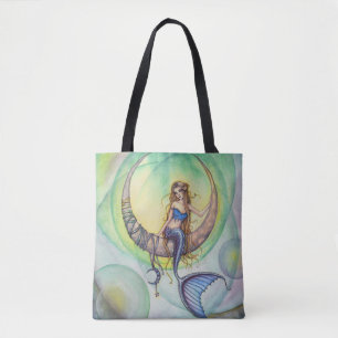 Koboltmåne Självdrömmerska Fantasy Art Toteväska Tygkasse