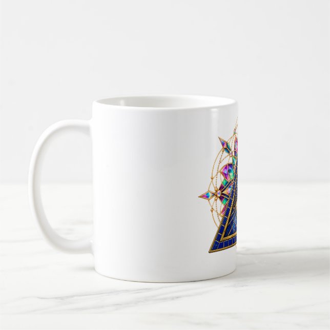 Koboltmosaik öga kaffemugg (Vänster)
