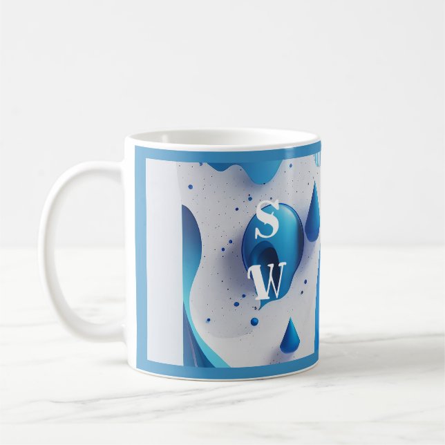 Koboltvåg Signatur Morgonkaffekopp Kaffemugg (Vänster)