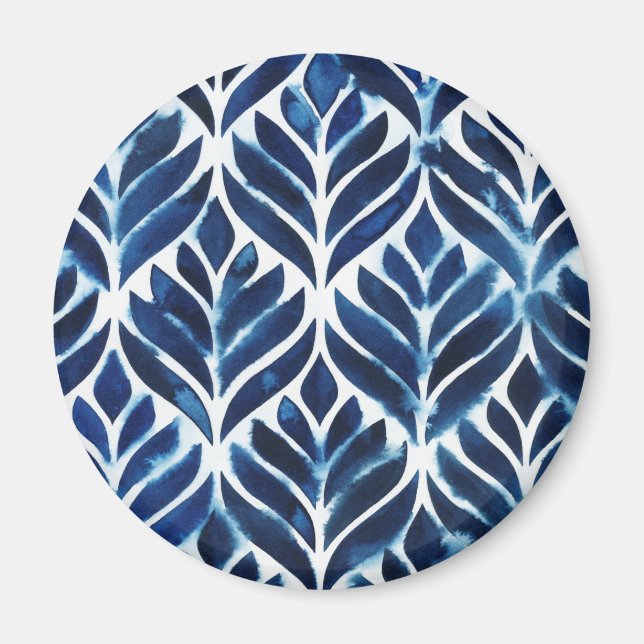 Koboltvattenfärgsbrickor IV Magnet (Framsidan)