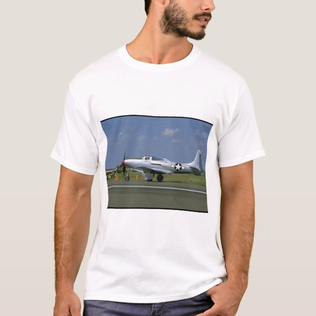 Kobra för kung P63, silver, vänstra Side_WWII Tee Shirt (Framsida)