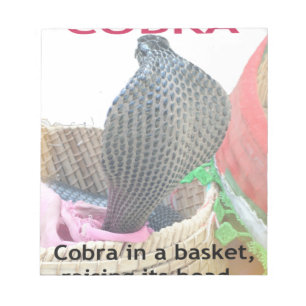 Kobra i Basket Art Print Anteckningsblock