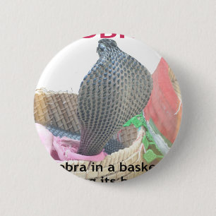 Kobra i Basket Art Print Knapp