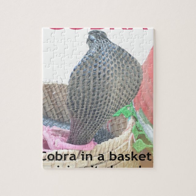 Kobra i Basket Art Print Pussel (Vertikal)