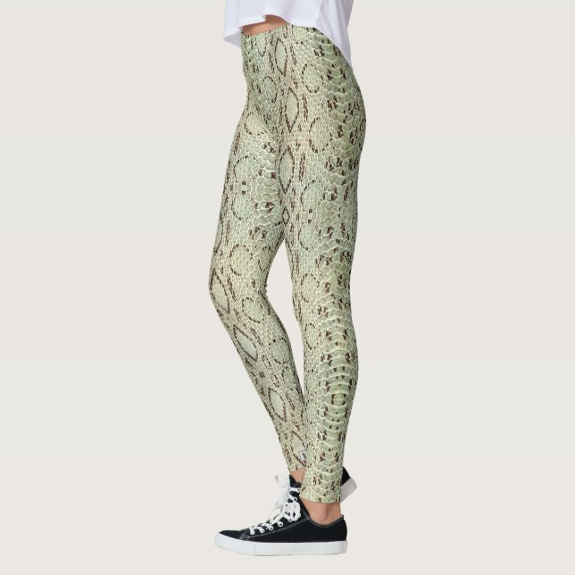 Kobrahuggormpytonorm Snakeskin Leggings (Vänster)
