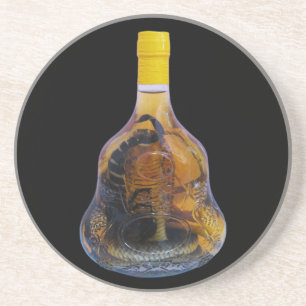 Kobraorm Vs ScorpionWhiskey… laotiska Yadong Underlägg Sandsten