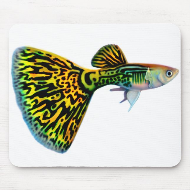 KobraSnakeskin Male Guppy Mousepad Musmatta (Framsidan)