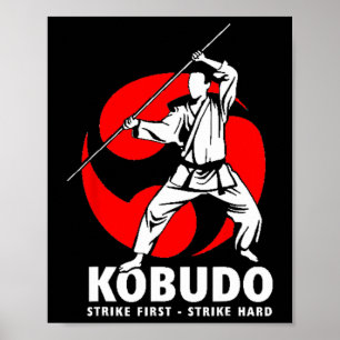 Kobudo kampsport Vapenträning Dojo Poster