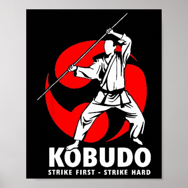 Kobudo Martial Arts Weapons Training Dojo  Poster (Framsidan)