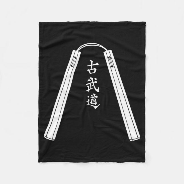 Kobudo Nunchaku T Shirt  Fleecefilt (Framsidan)