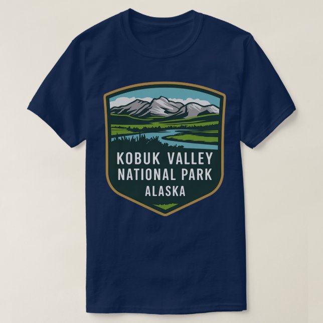 Kobuk Valley National Park Emblem TShirt T Shirt (Design framsida)