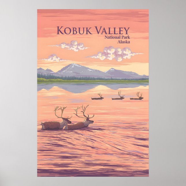 Kobuk Valley National Park - Reseskylt Poster (Framsidan)