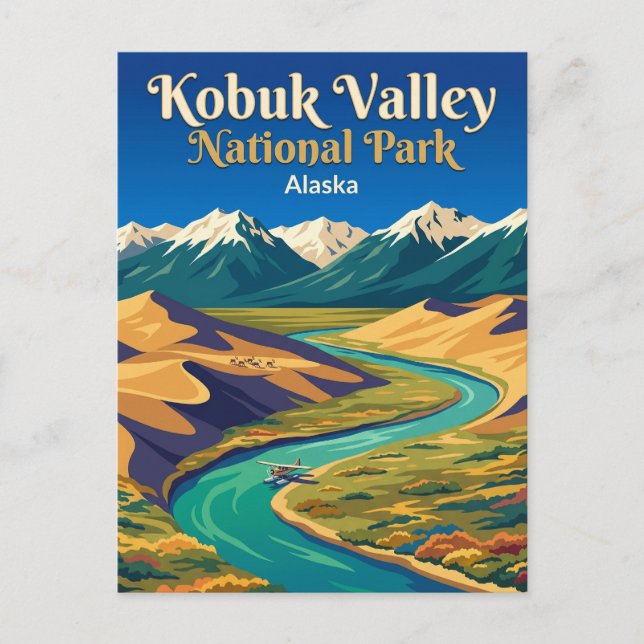 Kobuk Valley National Park USA Vykort (Framsida)