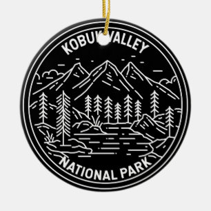 Kobuk Valley nationalpark Alaska Monoline Julgransprydnad Keramik