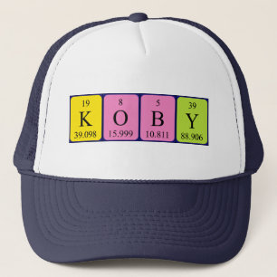 Koby Periodisk bord namn hat Keps