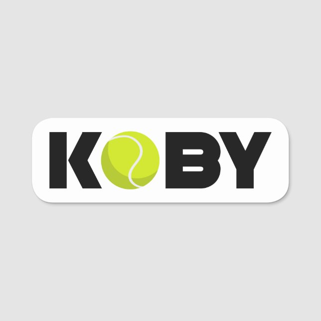 Koby Tennis Namn bricka Namnbricka (Framsida)