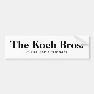 Koch Bros. Klassificera krigbildekalet Bildekal