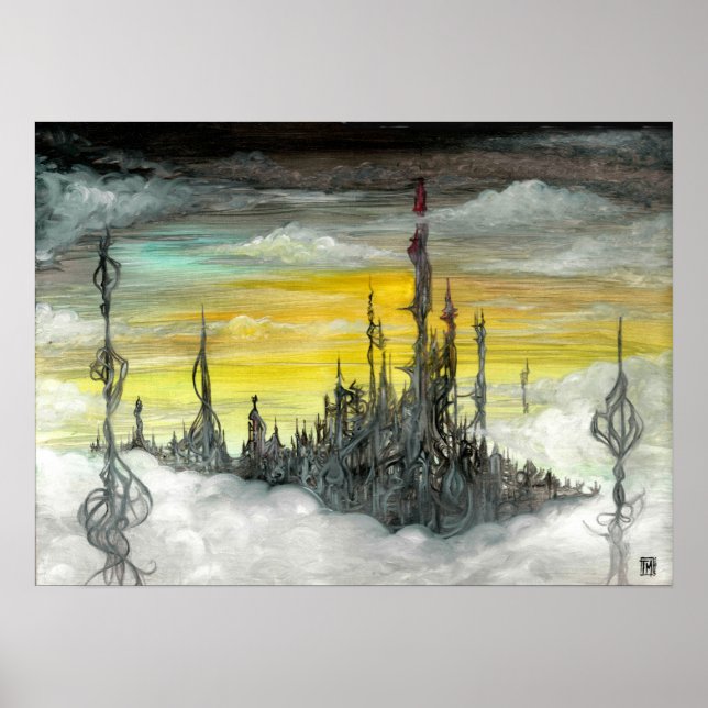 Koch City Oil on Gesso Board av Toby Mikle Poster (Framsidan)