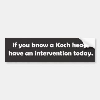 Koch huvud suger bildekal