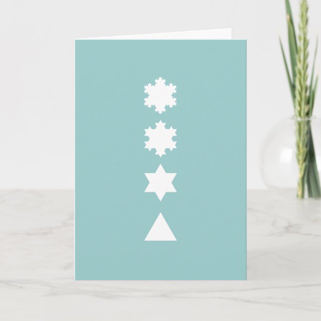 Koch snöflingor helgkort (Framsida)