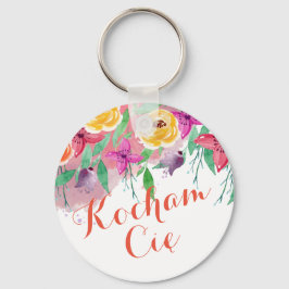 Kocham Cię I kärlek, du i polsk polsk gift Nyckelring