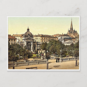 Kochbrunnen, Wiesbaden, Hesse-Nassau, Tyskland mag Vykort