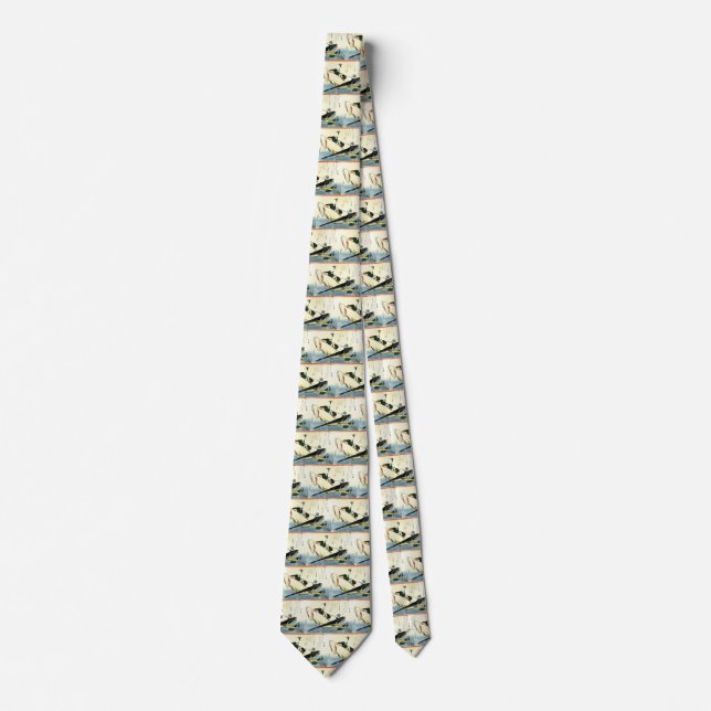 Kochi (Bartail Flathead) Hiroshiges japanska fisk Slips (Framsida)