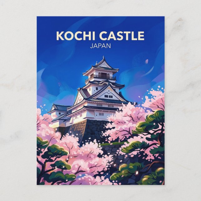 Kochi slott Japan Vykort (Framsida)